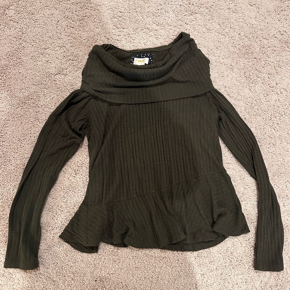 Anthropologie Olive Green Women's Sweater